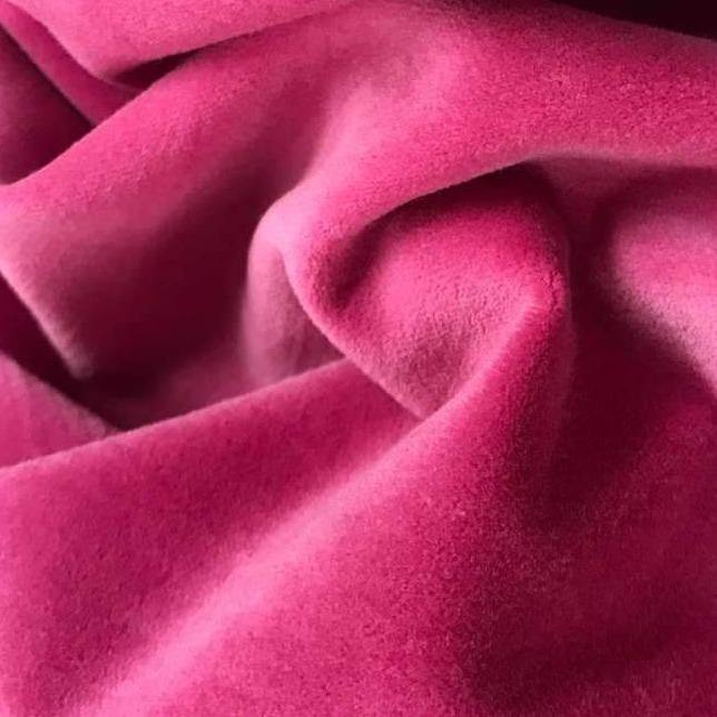 Pink royal velvet(Width 42 inch )