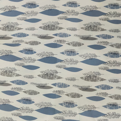 Cotton duck fabric for upholstery- ocean leaf sketch