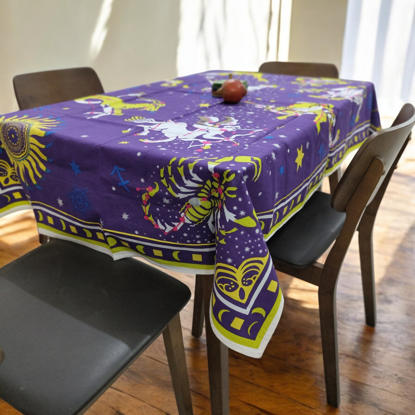 Hermes Greek   4 Seater Table Cover 45 x 60 inches -Purple