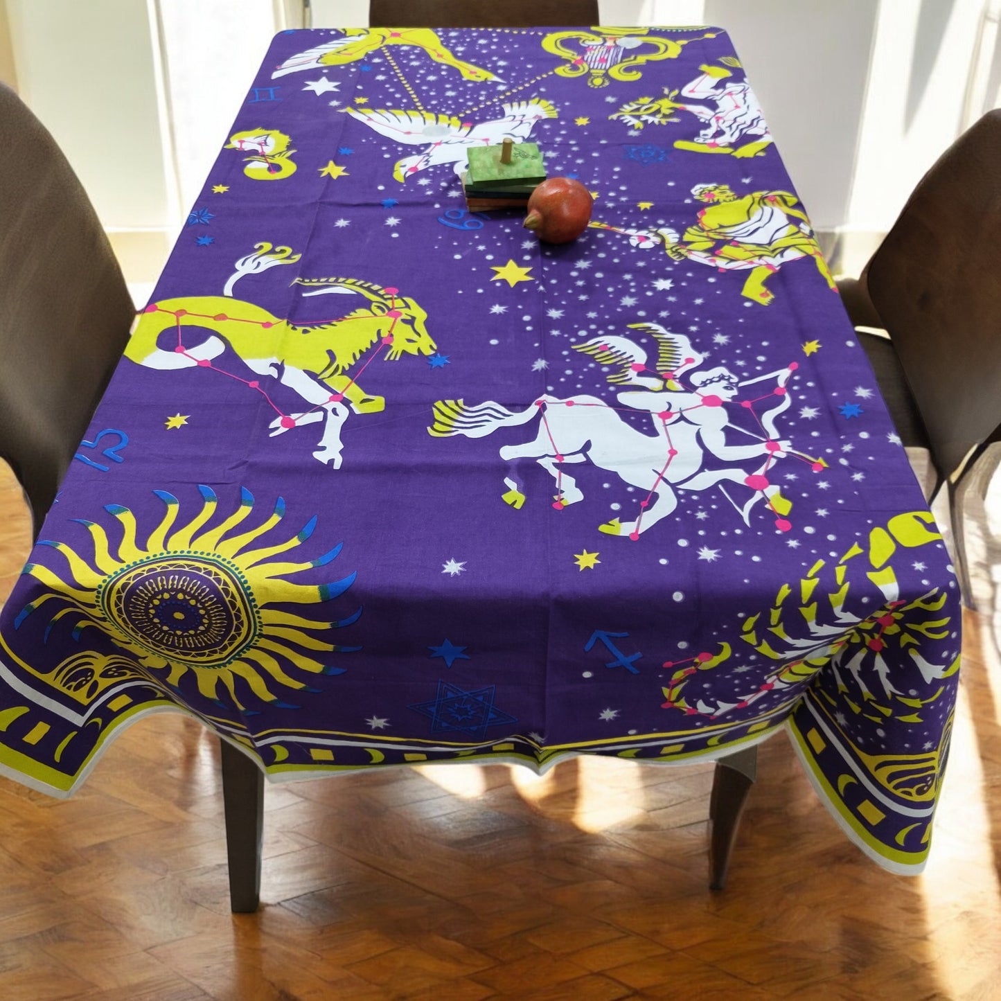 Hermes Greek   4 Seater Table Cover 45 x 60 inches -Purple