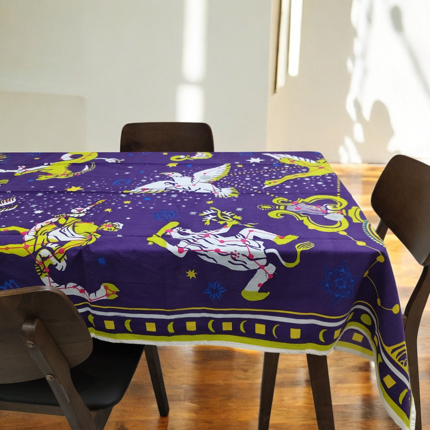 Hermes Greek   4 Seater Table Cover 45 x 60 inches -Purple