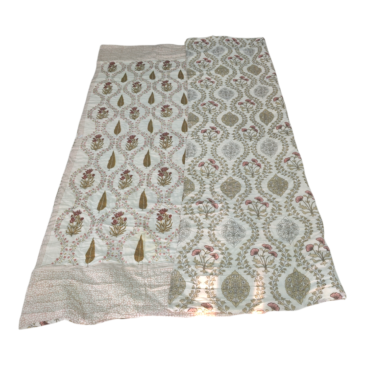 Block Print Soft Jaipuri Razai Quilt- 7