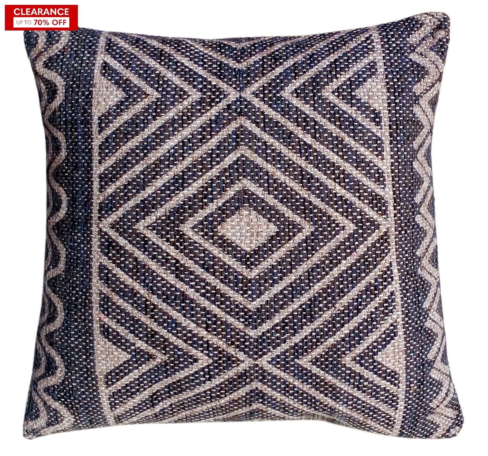 18" Designer Cushion Cover -Geometric - The Teal Thread