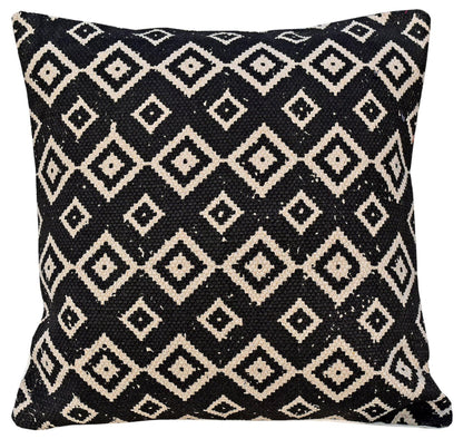 18" Designer Cushion Cover - Black Diamond - The Teal Thread