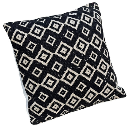 18" Designer Cushion Cover - Black Diamond - The Teal Thread