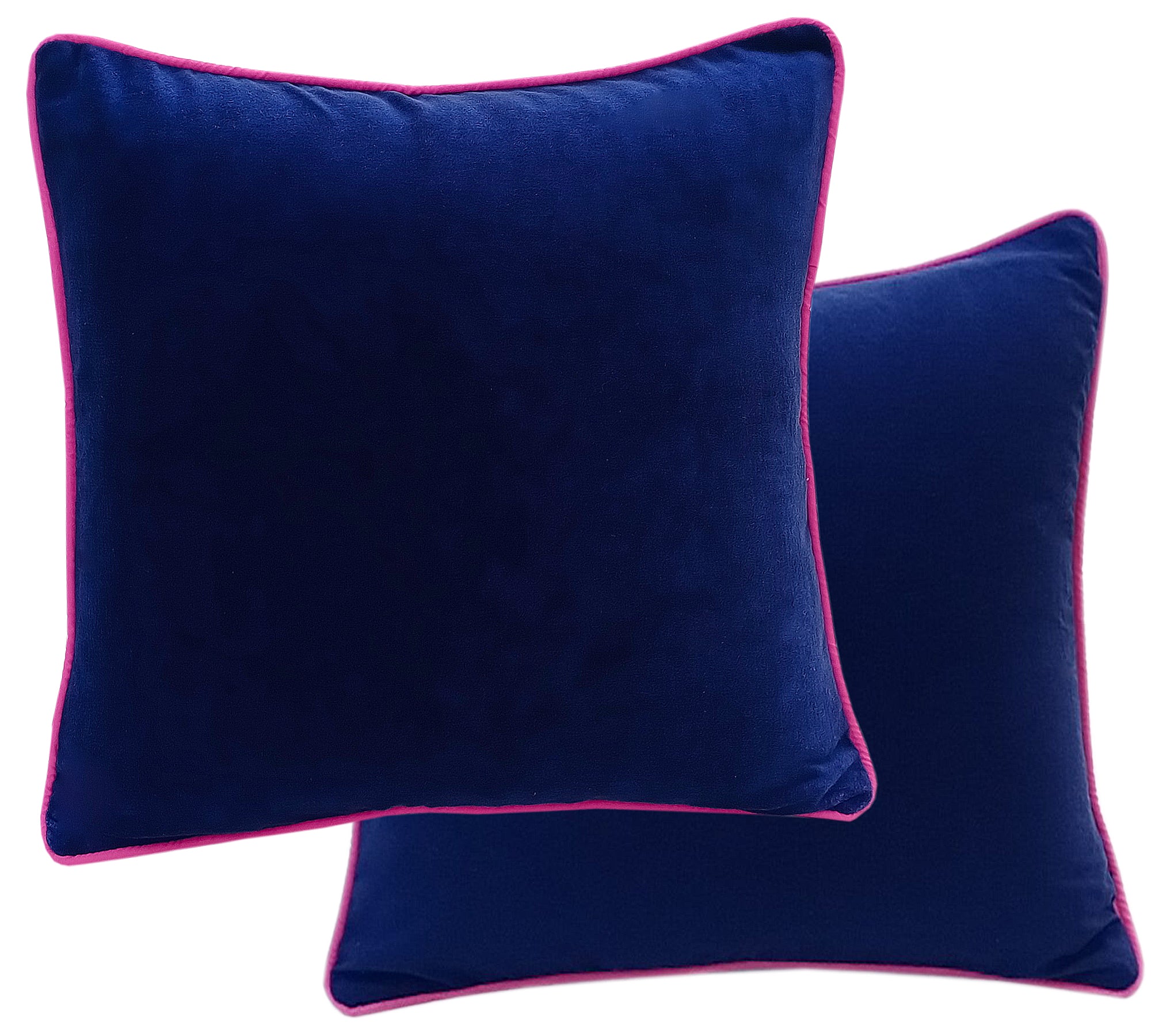 Velvet blue fashion cushions